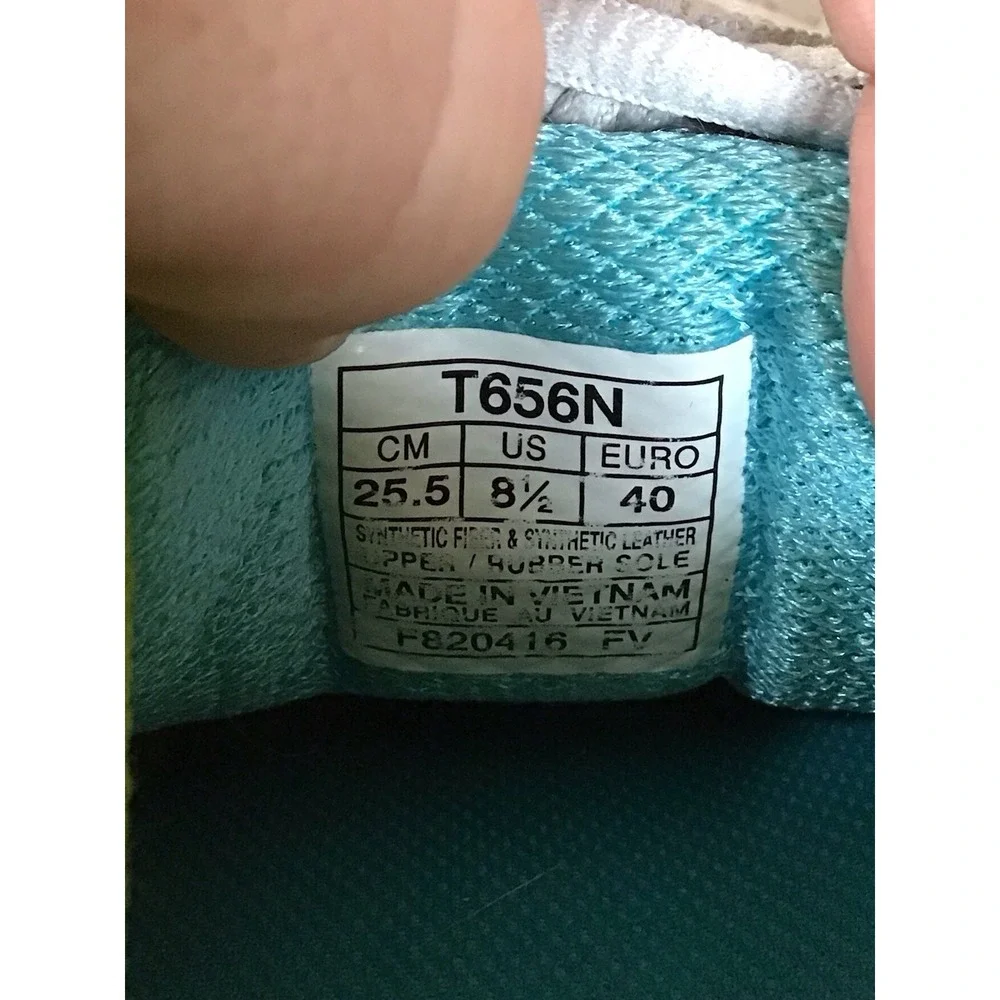 Asics Womens Size 8.5 Running Shoes FluidRide Guidance Silver Teal Sneaker T656N